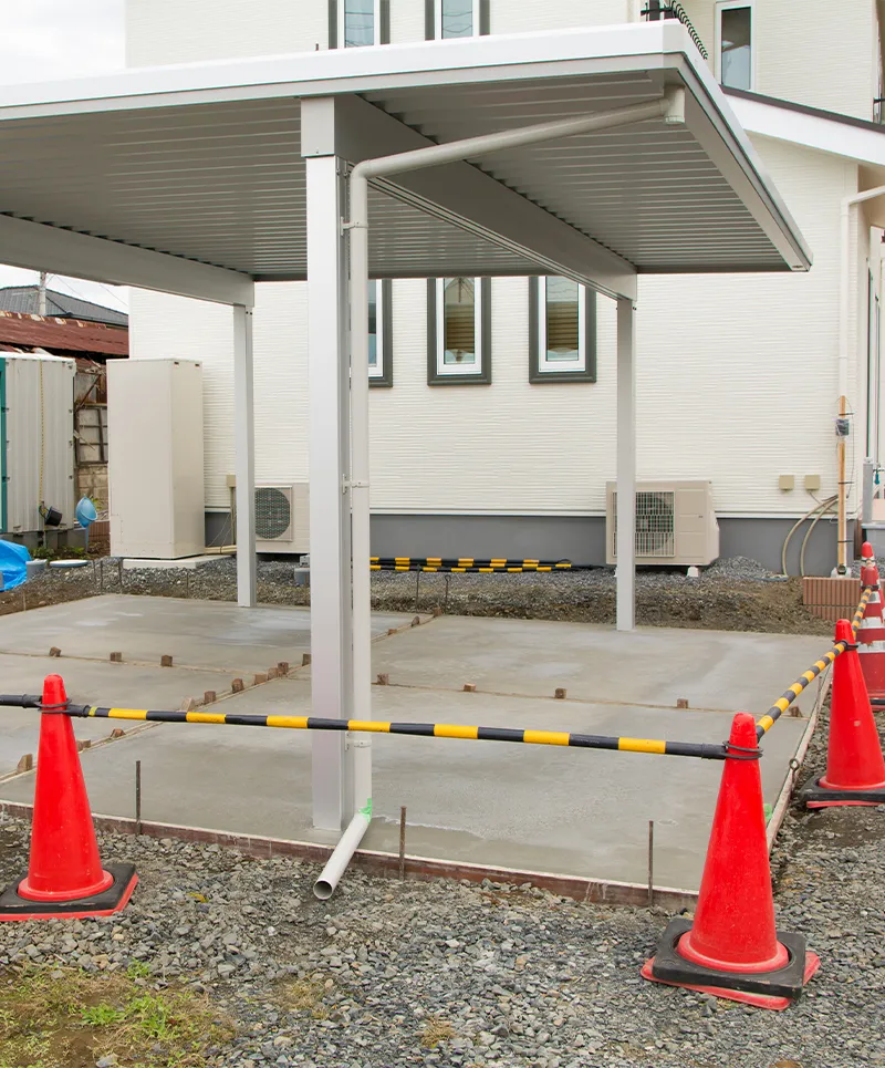 カーポートの工事
