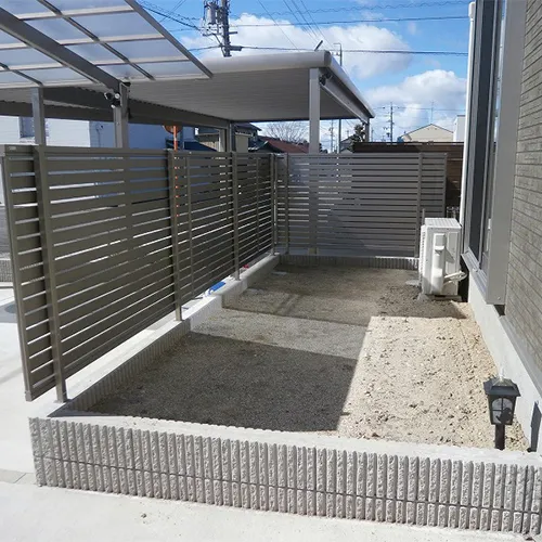 フェンス設置の施工後